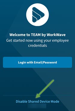 Timegate+: Mobile App - Kiosk and Shared Device Mode