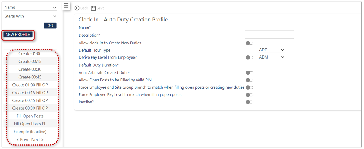 Timegate+: Tutorial - Creating Auto Duty Profiles