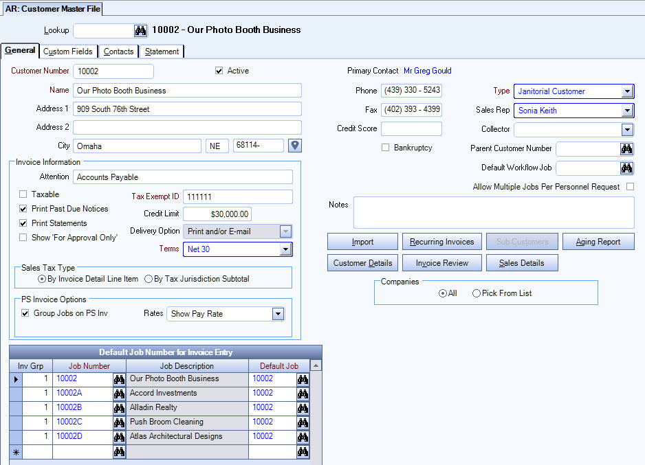 WT: Rolling Over a Customer Master File Record